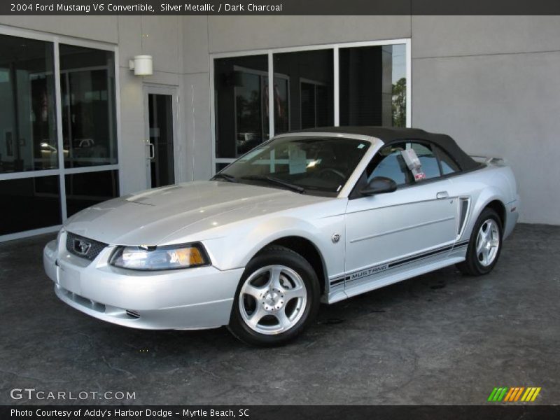 Silver Metallic / Dark Charcoal 2004 Ford Mustang V6 Convertible