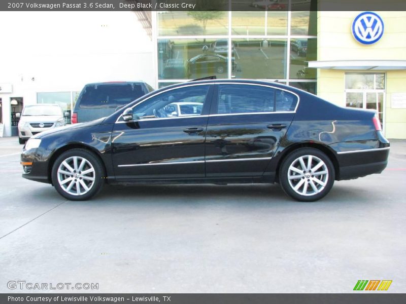 Deep Black / Classic Grey 2007 Volkswagen Passat 3.6 Sedan