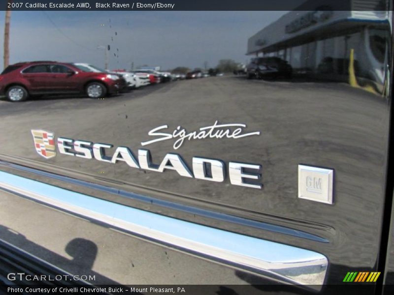 Black Raven / Ebony/Ebony 2007 Cadillac Escalade AWD