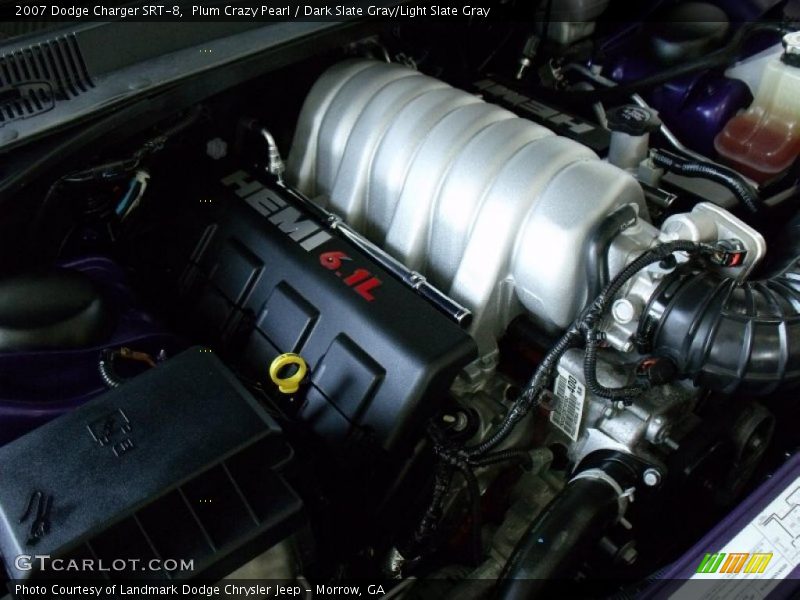 Plum Crazy Pearl / Dark Slate Gray/Light Slate Gray 2007 Dodge Charger SRT-8