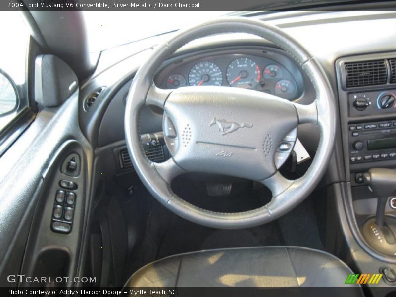 Silver Metallic / Dark Charcoal 2004 Ford Mustang V6 Convertible