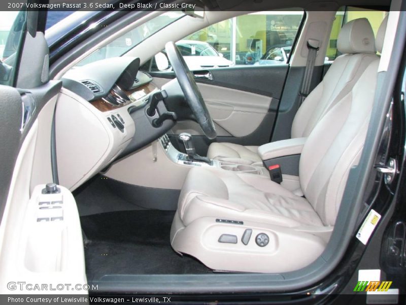 Deep Black / Classic Grey 2007 Volkswagen Passat 3.6 Sedan