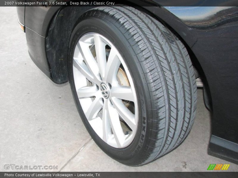 Deep Black / Classic Grey 2007 Volkswagen Passat 3.6 Sedan