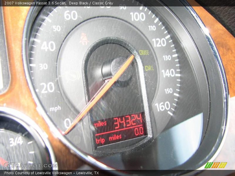 Deep Black / Classic Grey 2007 Volkswagen Passat 3.6 Sedan