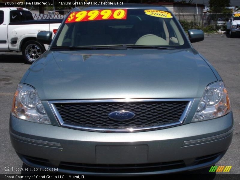 Titanium Green Metallic / Pebble Beige 2006 Ford Five Hundred SE