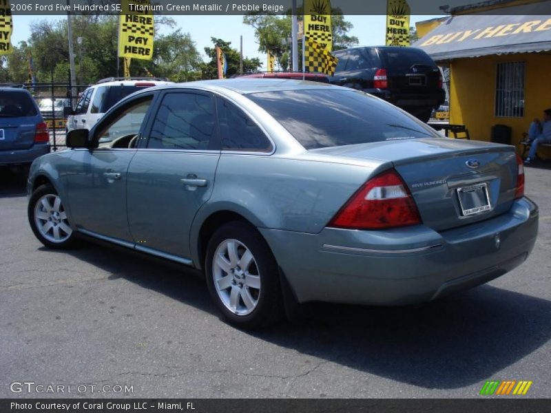 Titanium Green Metallic / Pebble Beige 2006 Ford Five Hundred SE