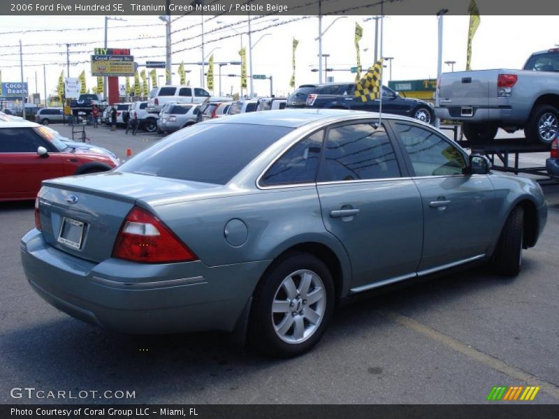 Titanium Green Metallic / Pebble Beige 2006 Ford Five Hundred SE
