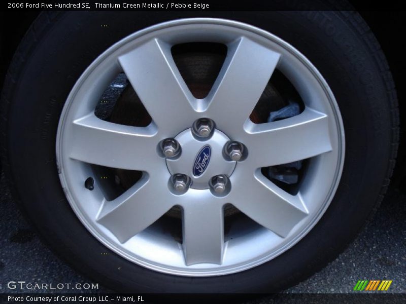 Titanium Green Metallic / Pebble Beige 2006 Ford Five Hundred SE