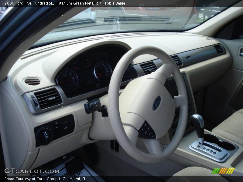 Titanium Green Metallic / Pebble Beige 2006 Ford Five Hundred SE