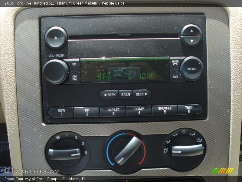 Titanium Green Metallic / Pebble Beige 2006 Ford Five Hundred SE