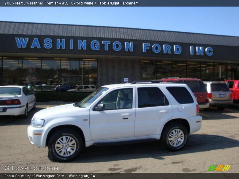 Oxford White / Pebble/Light Parchment 2006 Mercury Mariner Premier 4WD