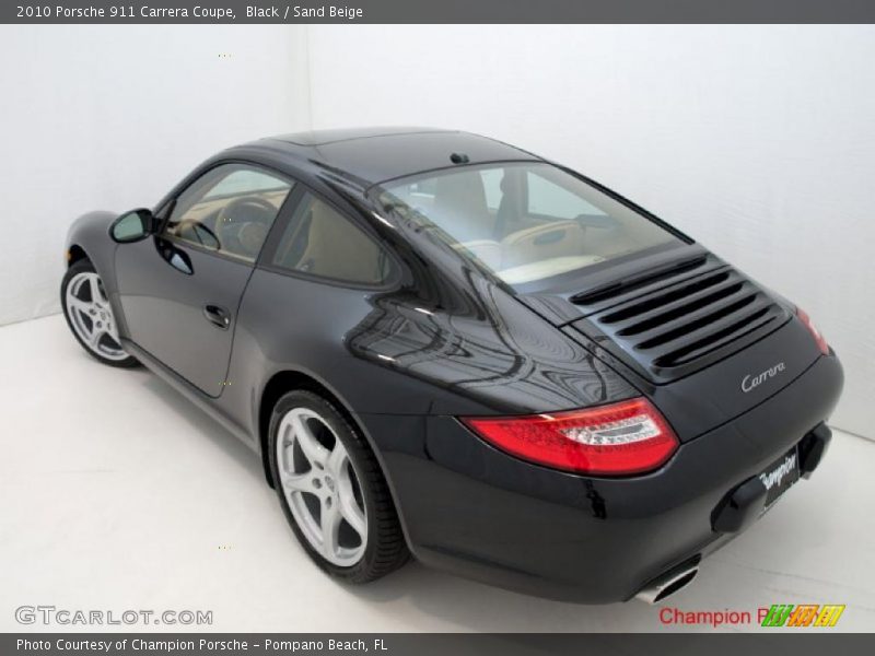 Black / Sand Beige 2010 Porsche 911 Carrera Coupe