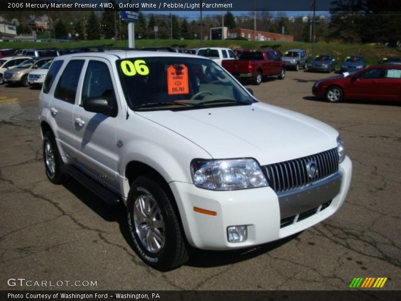 Oxford White / Pebble/Light Parchment 2006 Mercury Mariner Premier 4WD