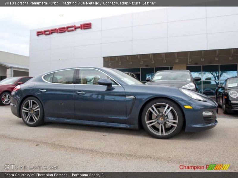 Yachting Blue Metallic / Cognac/Cedar Natural Leather 2010 Porsche Panamera Turbo