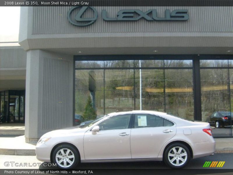 Moon Shell Mica / Light Gray 2008 Lexus ES 350
