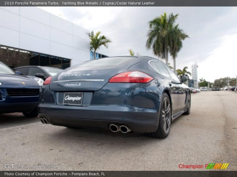 Yachting Blue Metallic / Cognac/Cedar Natural Leather 2010 Porsche Panamera Turbo