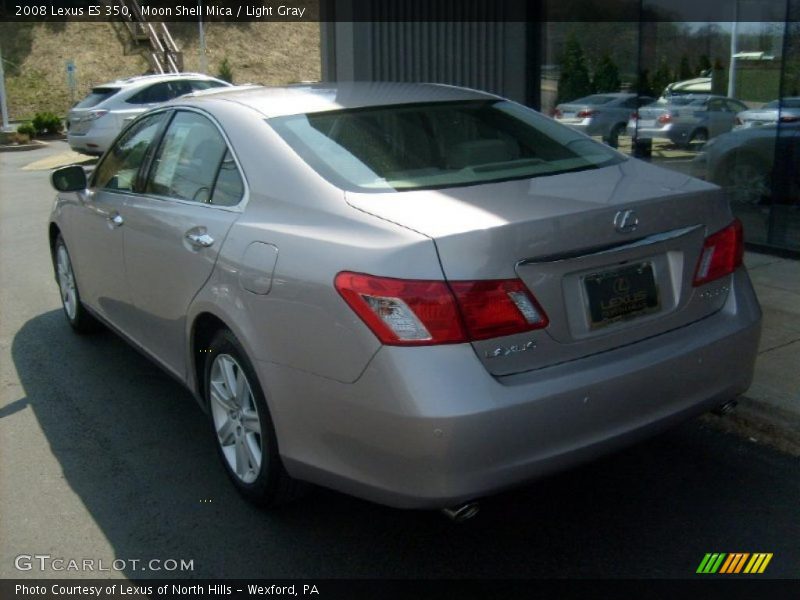 Moon Shell Mica / Light Gray 2008 Lexus ES 350