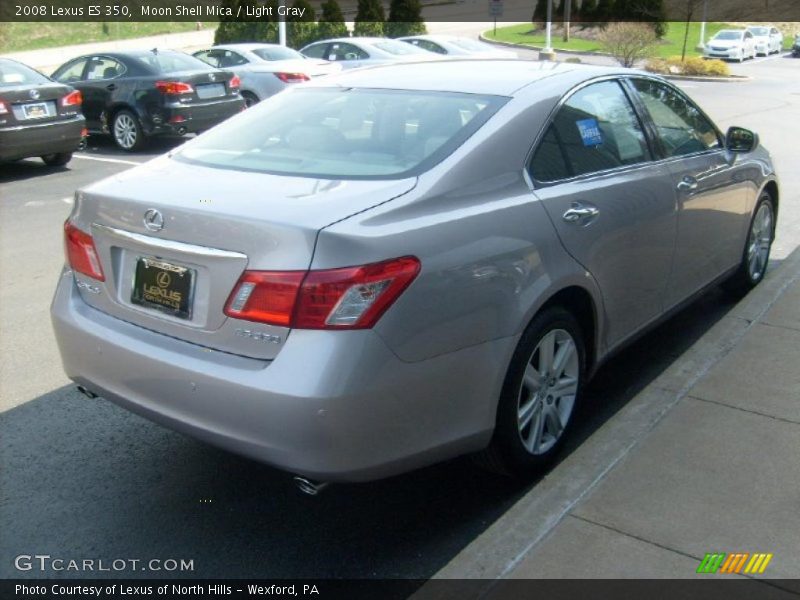 Moon Shell Mica / Light Gray 2008 Lexus ES 350