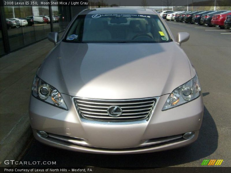 Moon Shell Mica / Light Gray 2008 Lexus ES 350