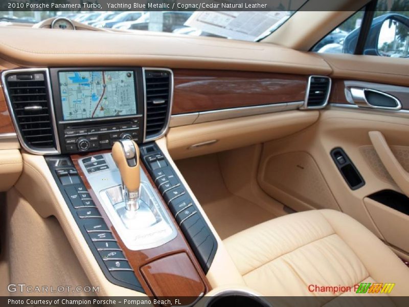 Yachting Blue Metallic / Cognac/Cedar Natural Leather 2010 Porsche Panamera Turbo