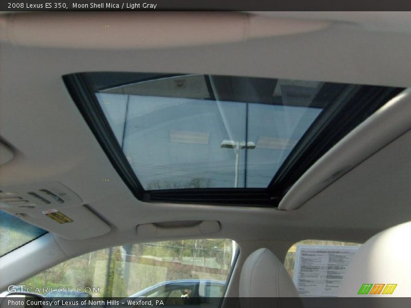 Moon Shell Mica / Light Gray 2008 Lexus ES 350