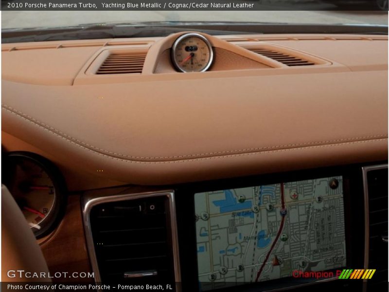 Yachting Blue Metallic / Cognac/Cedar Natural Leather 2010 Porsche Panamera Turbo