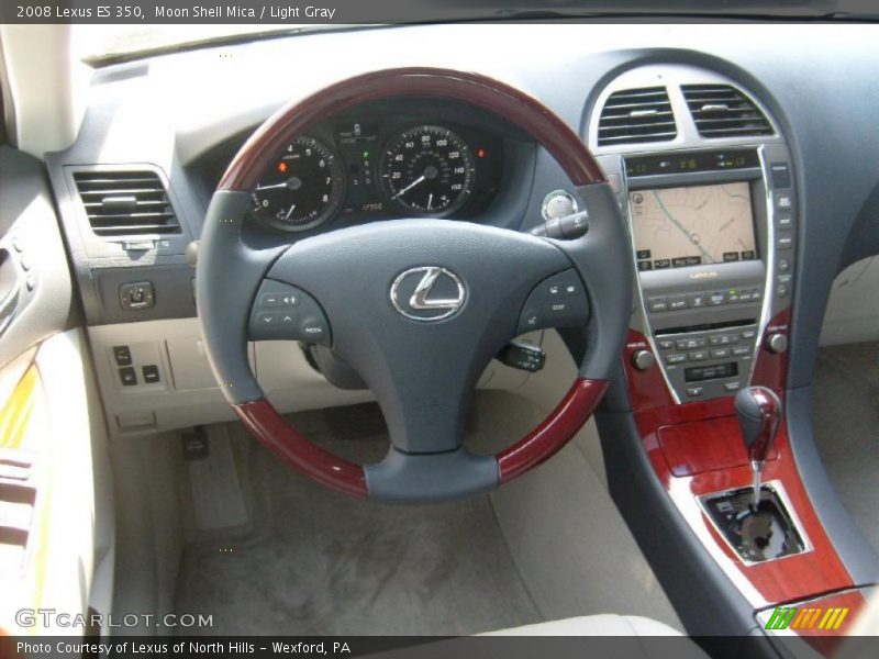 Moon Shell Mica / Light Gray 2008 Lexus ES 350