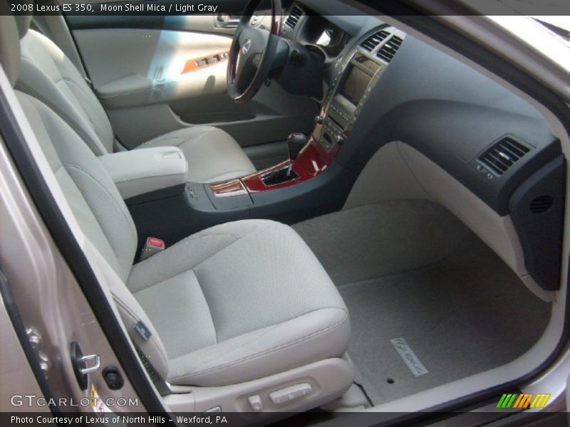 Moon Shell Mica / Light Gray 2008 Lexus ES 350