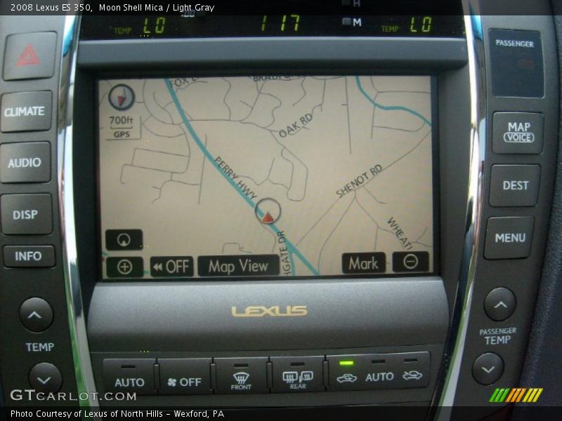 Moon Shell Mica / Light Gray 2008 Lexus ES 350