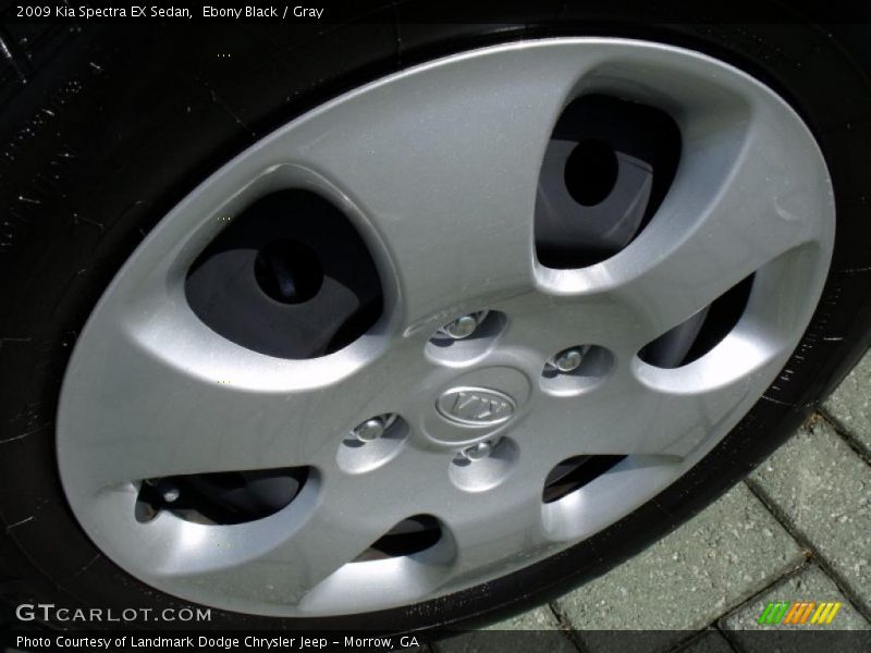 Ebony Black / Gray 2009 Kia Spectra EX Sedan