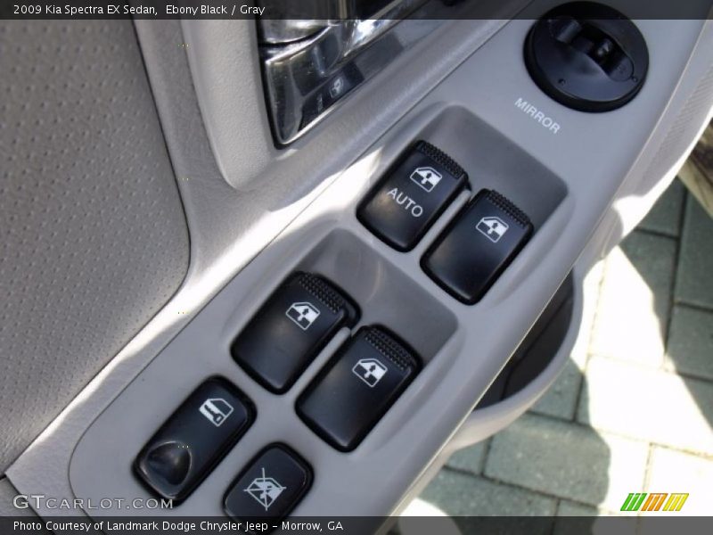 Ebony Black / Gray 2009 Kia Spectra EX Sedan