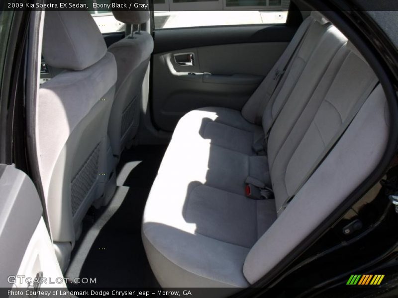 Ebony Black / Gray 2009 Kia Spectra EX Sedan