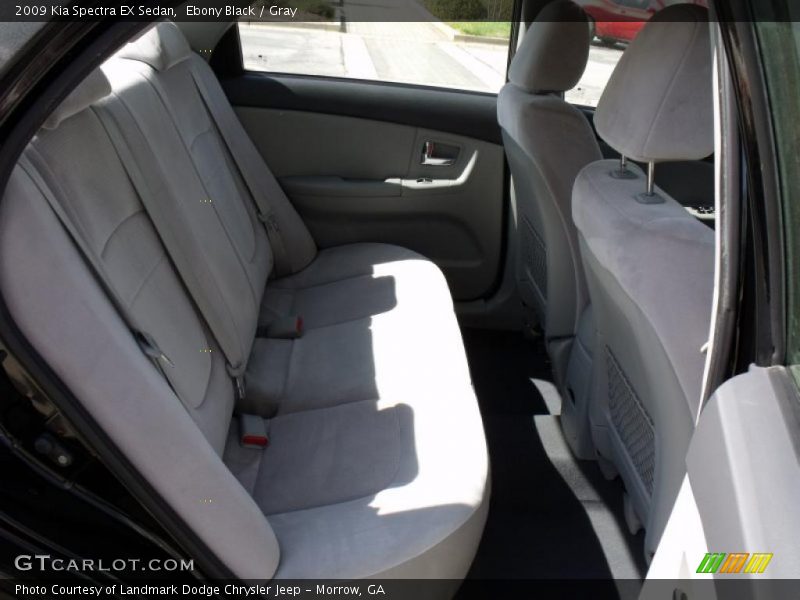 Ebony Black / Gray 2009 Kia Spectra EX Sedan