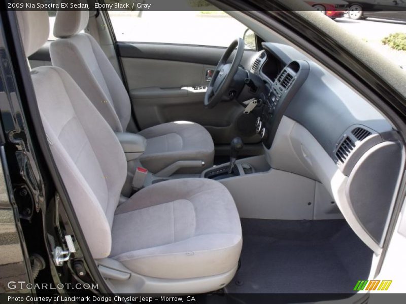 Ebony Black / Gray 2009 Kia Spectra EX Sedan