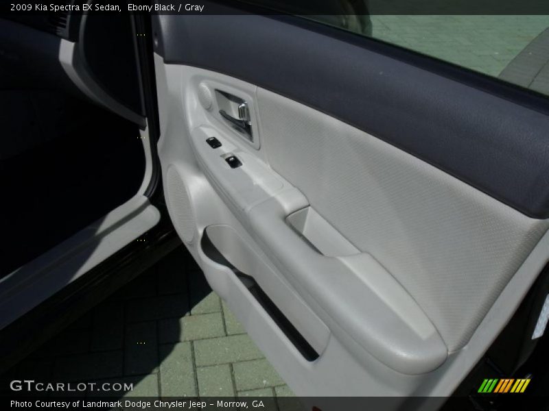 Ebony Black / Gray 2009 Kia Spectra EX Sedan