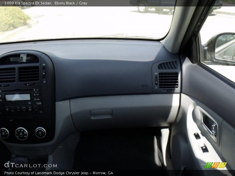 Ebony Black / Gray 2009 Kia Spectra EX Sedan