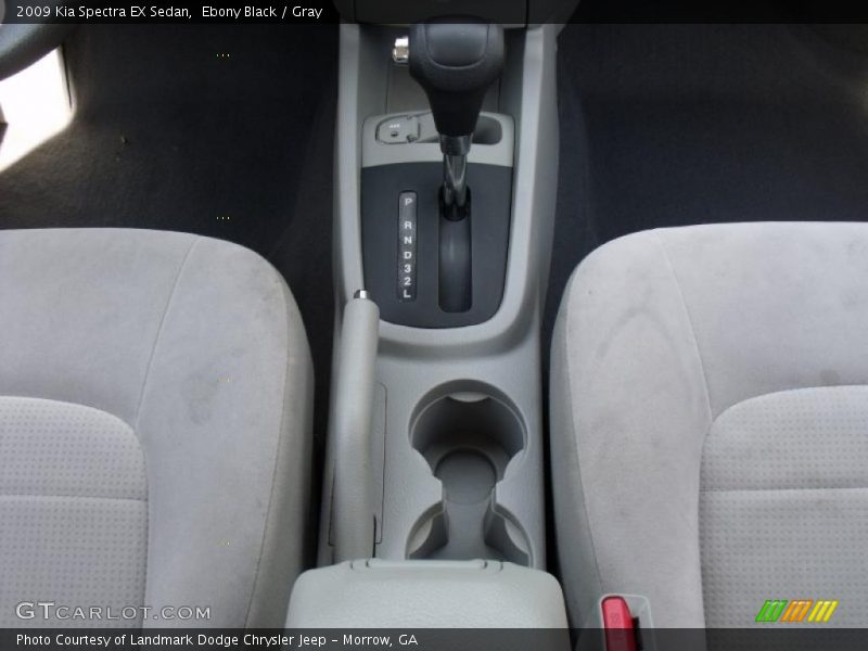 Ebony Black / Gray 2009 Kia Spectra EX Sedan