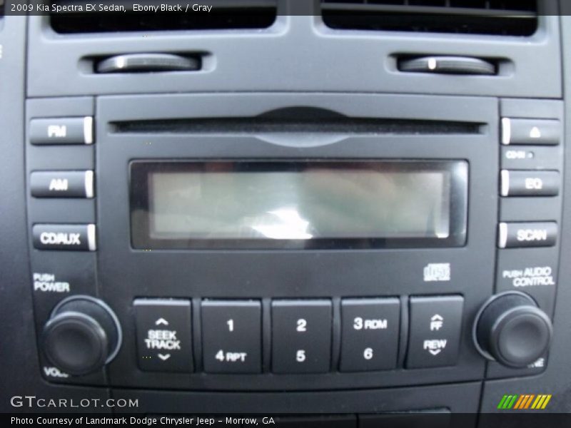 Ebony Black / Gray 2009 Kia Spectra EX Sedan