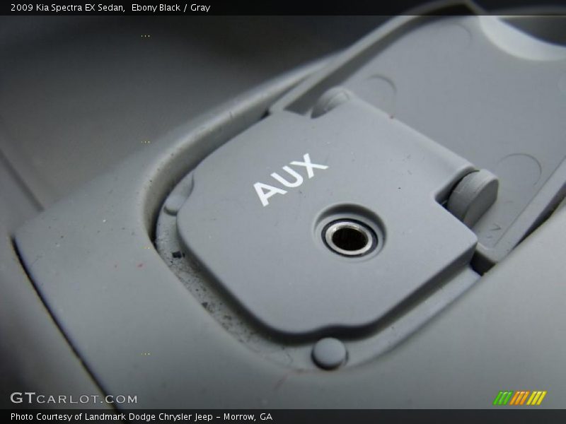 Ebony Black / Gray 2009 Kia Spectra EX Sedan