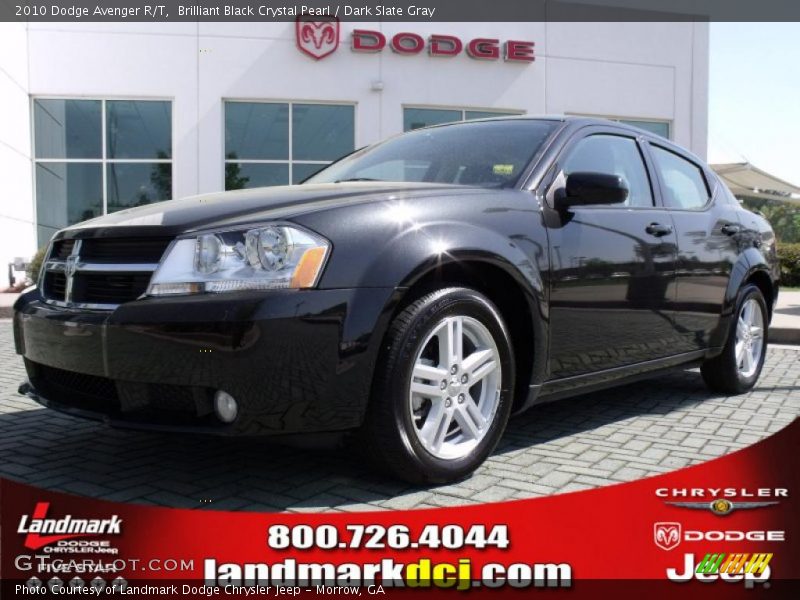 Brilliant Black Crystal Pearl / Dark Slate Gray 2010 Dodge Avenger R/T