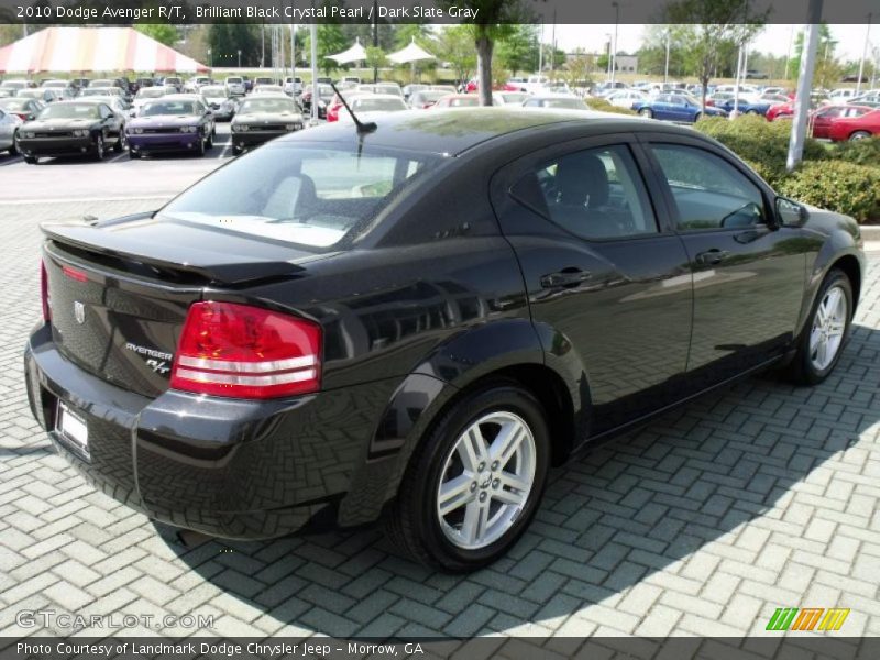 Brilliant Black Crystal Pearl / Dark Slate Gray 2010 Dodge Avenger R/T