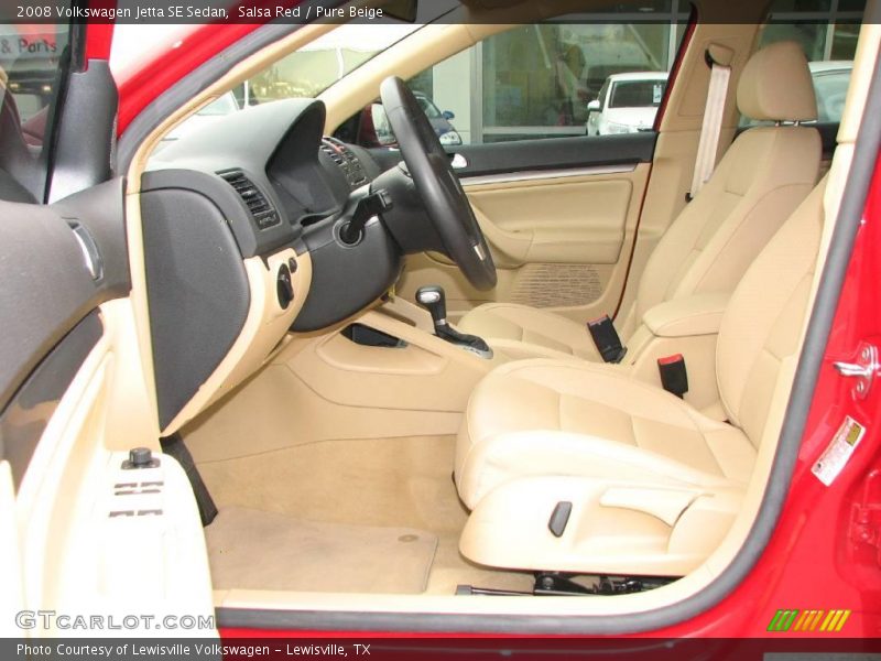 Salsa Red / Pure Beige 2008 Volkswagen Jetta SE Sedan