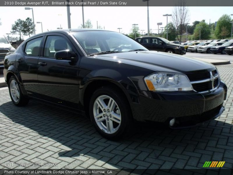 Brilliant Black Crystal Pearl / Dark Slate Gray 2010 Dodge Avenger R/T