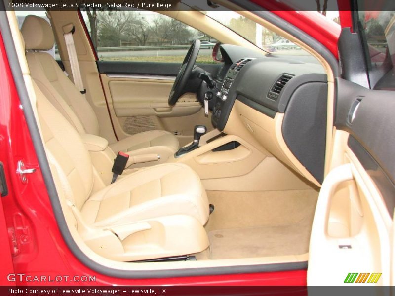 Salsa Red / Pure Beige 2008 Volkswagen Jetta SE Sedan