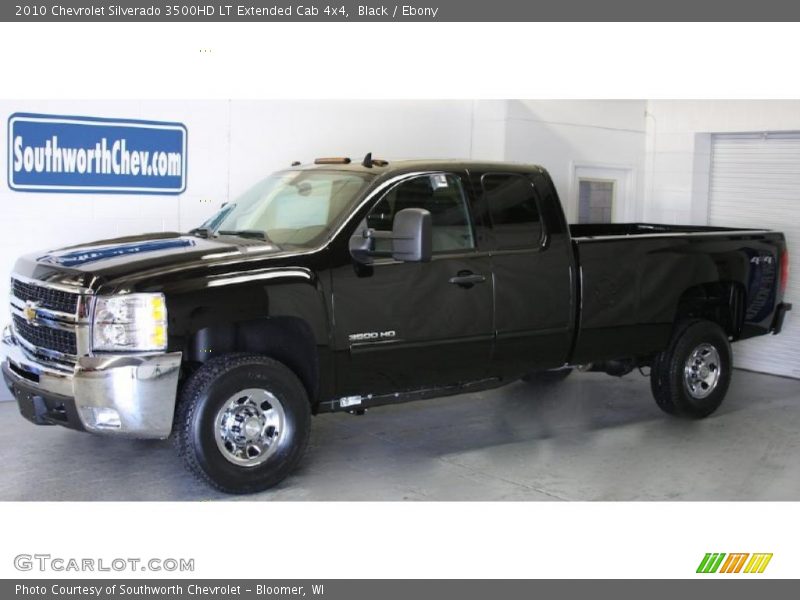 Black / Ebony 2010 Chevrolet Silverado 3500HD LT Extended Cab 4x4