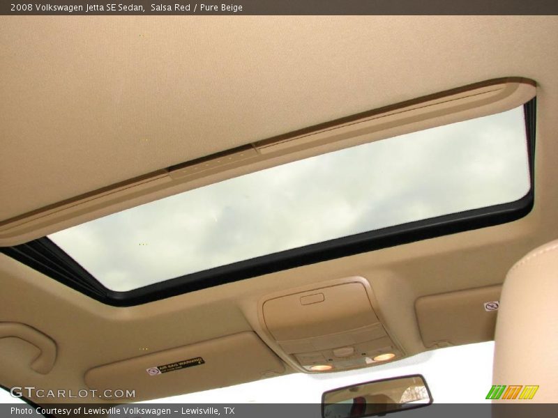 Salsa Red / Pure Beige 2008 Volkswagen Jetta SE Sedan