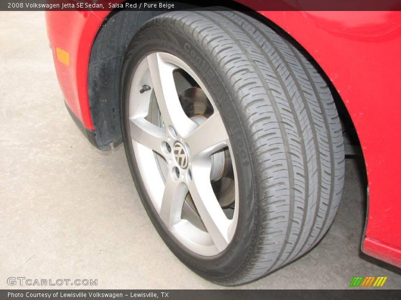 Salsa Red / Pure Beige 2008 Volkswagen Jetta SE Sedan