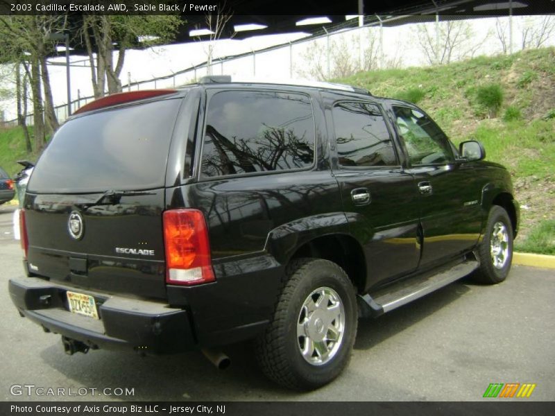 Sable Black / Pewter 2003 Cadillac Escalade AWD