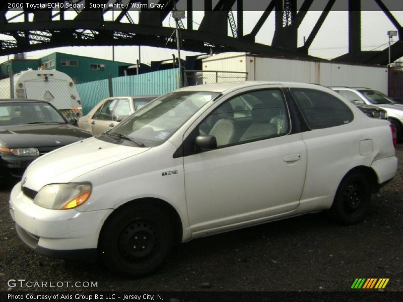 Super White / Warm Gray 2000 Toyota ECHO Sedan