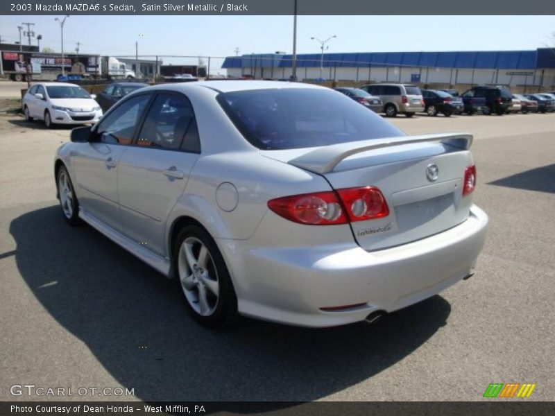 Satin Silver Metallic / Black 2003 Mazda MAZDA6 s Sedan